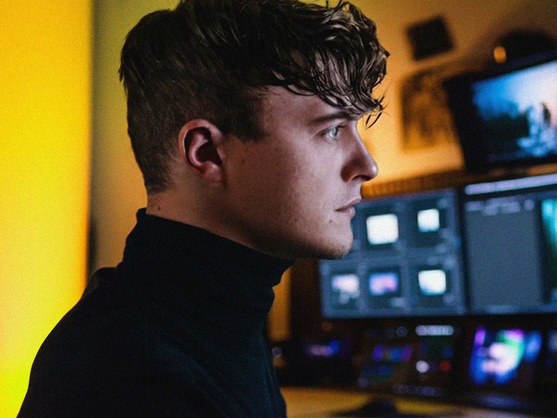 Joe Rendell at the edit suite